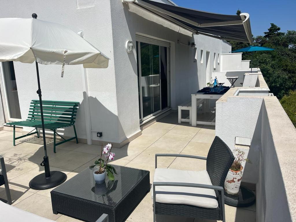 Duplex Toit Terrasse Vue Panoramique Daire Montpellier Dış mekan fotoğraf